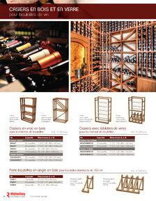 Librairie des catalogues Boiseries Lussier - Solutions pour cave à vin
 - page 6