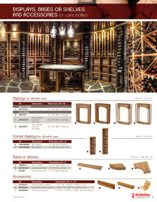 Boiseries Lussier Catalog Library - Wine cellar Solutions
 - page 7